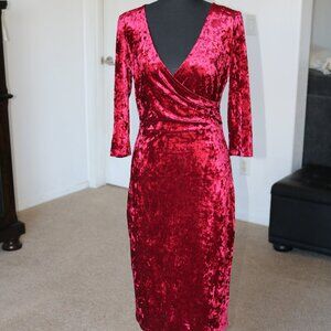Crush Velvet wiggle dress
